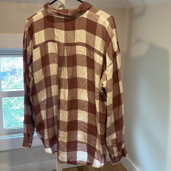 sincerely jules plaid top, size XL - Picture 5 of 5